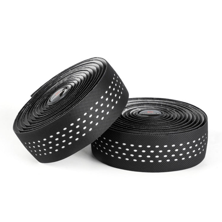 PROMEND GR-082 1 Pair Two-color Antiskid Bicycle Grips Tape (Black White)