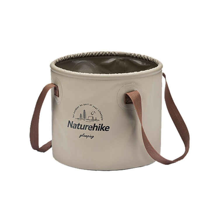 Naturehike NH20SJ040 10L PVC Outdoor Camping Foldable Water Storage Bucket (Coffee)