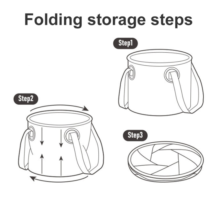 Naturehike NH20SJ040 10L PVC Outdoor Camping Foldable Water Storage Bucket (Coffee)