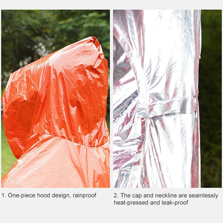 AOTU AT9052 Outdoor Camping Long First Aid Raincoat (Orange)