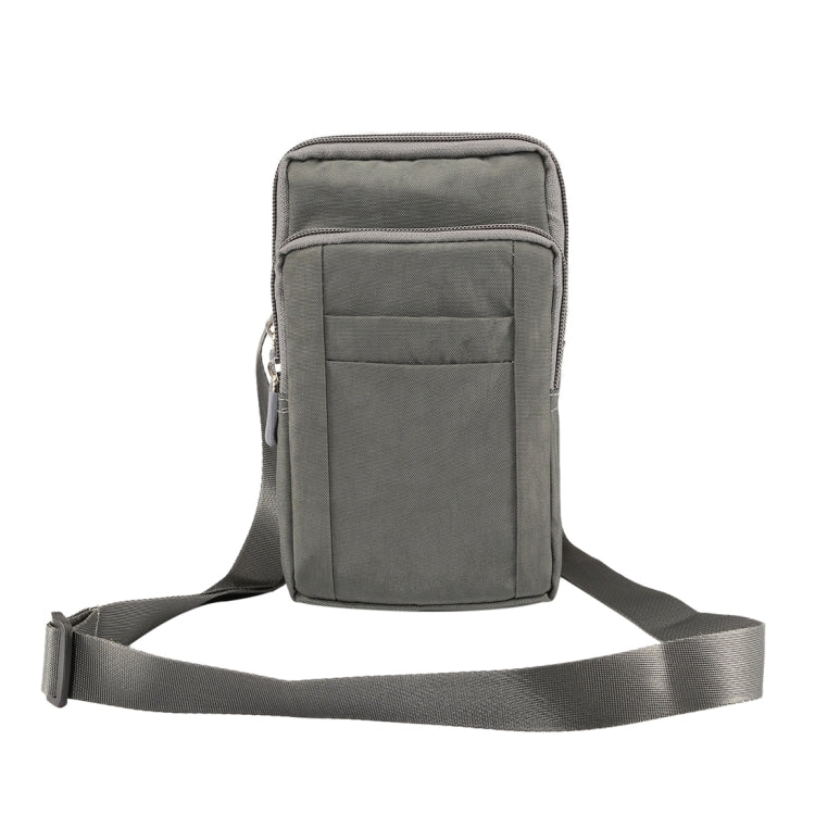 Outdoor Phone Carrying Case Pouch Nylon Crossbody Shoulder Cell Phone Holster Waist Belt Wallet Bag with Carabiner