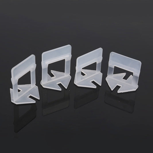 100 PCS 2.0mm Lengthen Tile Leveling System Clips Kit Wall Floor Tile Spacer Tiling Tool  for Paving Locator Tool OG6480, 2.0mm Lengthen