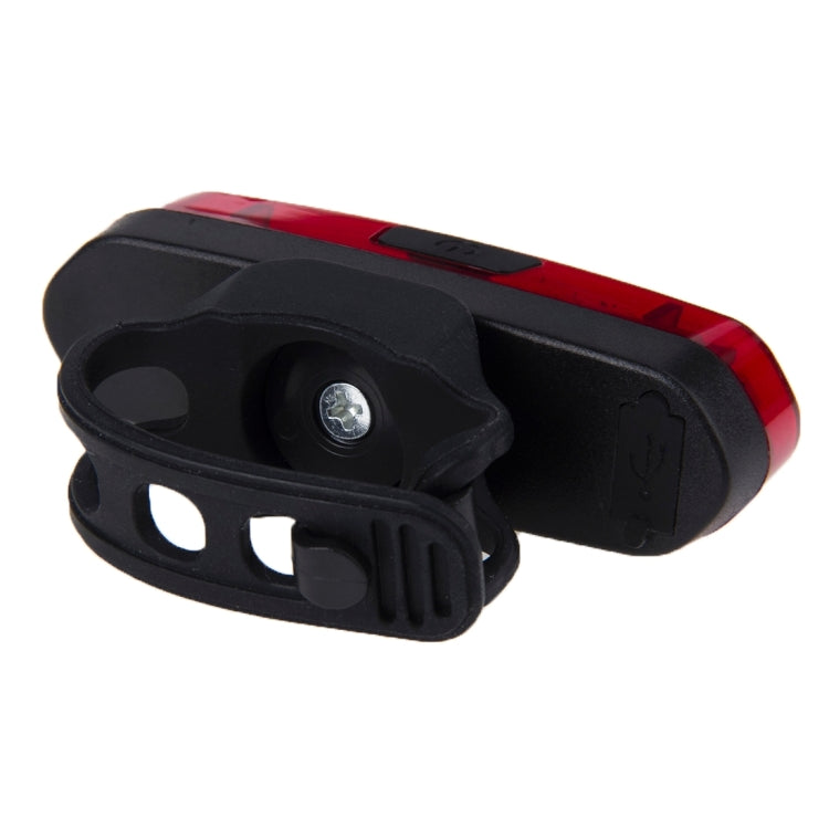AQY-096 IPX4 Detachable USB Rechargeable Dual Color LED Bike Taillight, Blue & Red, White & Red