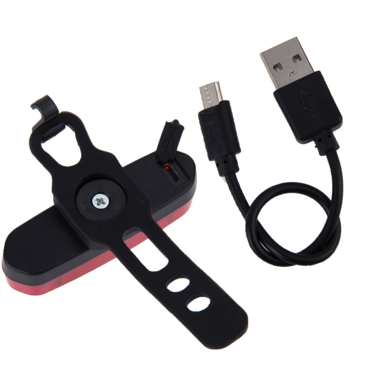 AQY-096 IPX4 Detachable USB Rechargeable Dual Color LED Bike Taillight, Blue & Red, White & Red