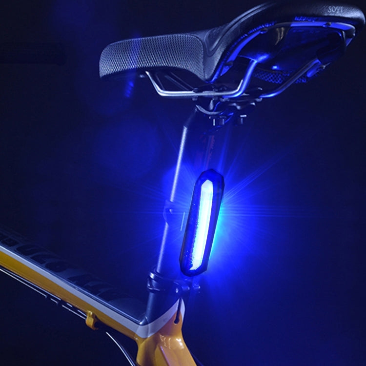 AQY-096 IPX4 Detachable USB Rechargeable Dual Color LED Bike Taillight, Blue & Red, White & Red