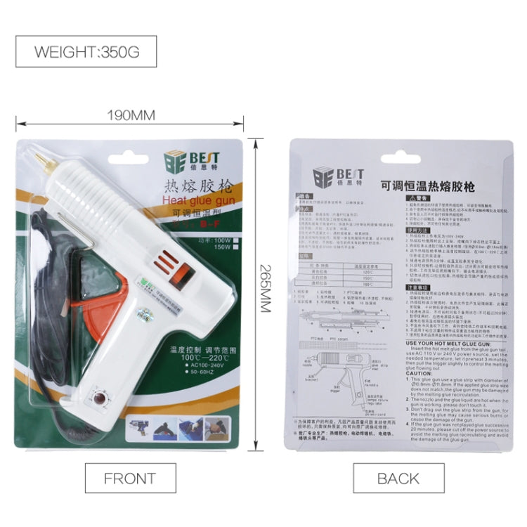 BEST-B-F 100W AC 220V Hot Melt Glue Gun Temperature Adjustable
