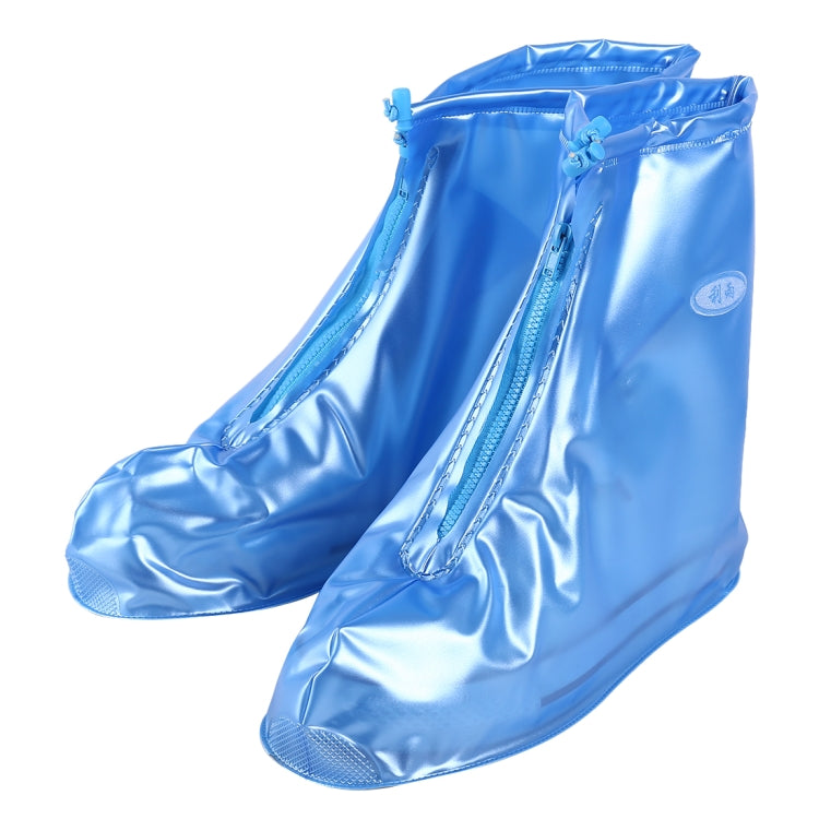 Fashion PVC Non-slip Waterproof Thick-soled Shoe Cover Size: M, Size: M