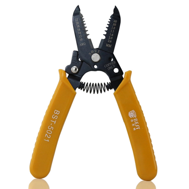 BEST-5021 0.6 ~ 2.6mm Portable Crimper Cable Stripping Wire Stripping Pliers