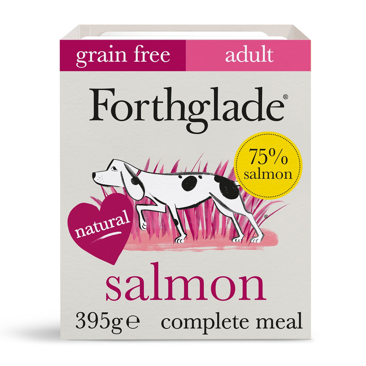 Forthglade Adult Grain-Free Complete Salmon, Potato and Vegetables 395g - Case of 18