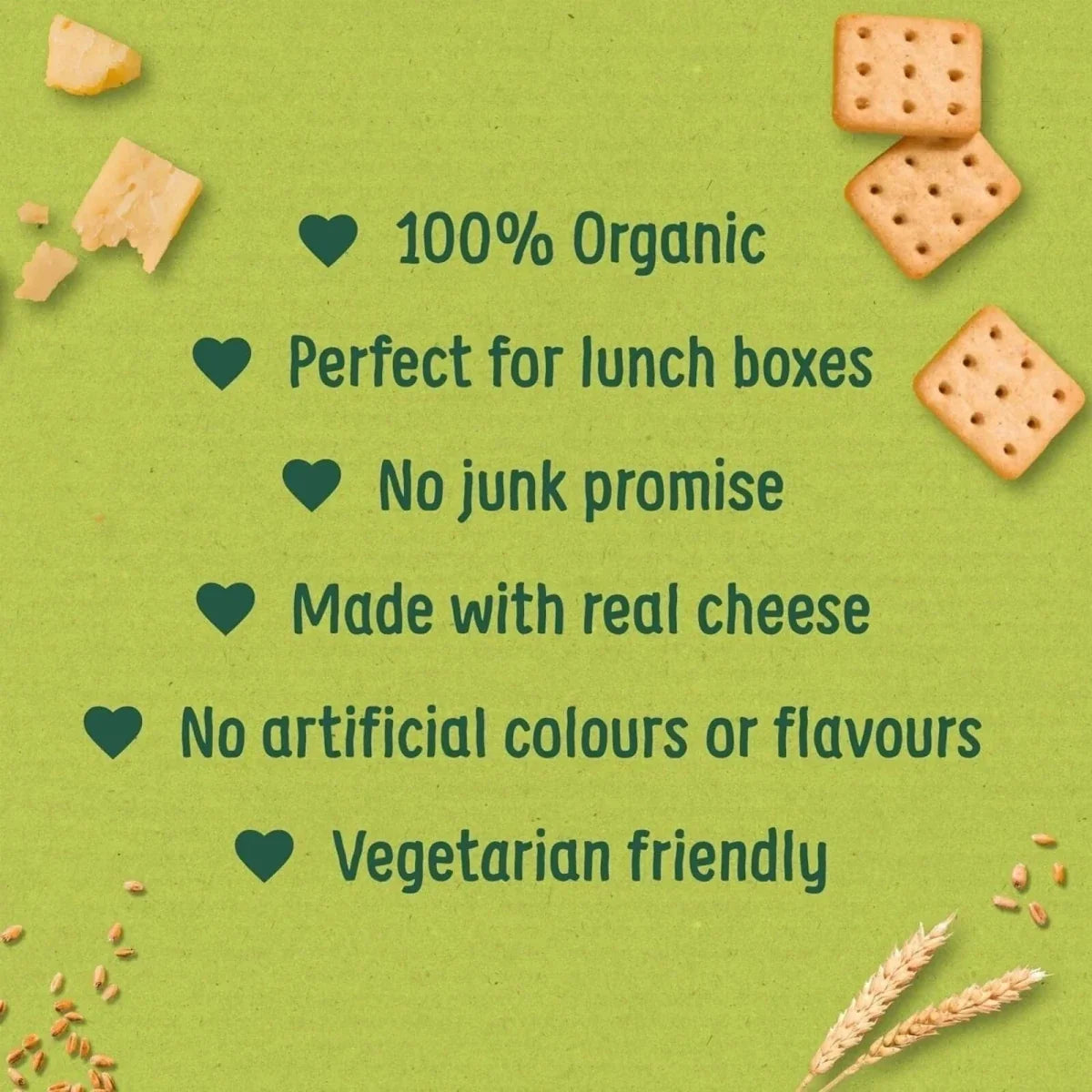 Organix Mini Cheese Crackers 12+ months 80g (4x20g)