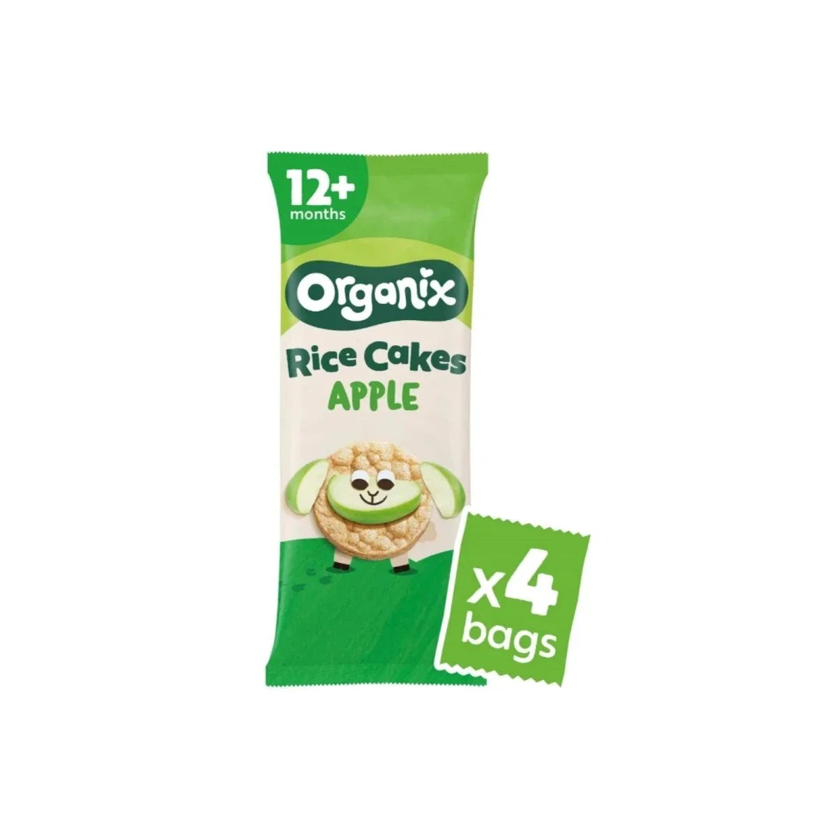 Organix Apple Rice Cakes 12+ months 72g (4x18g)