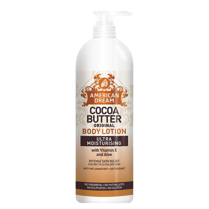 American Dream Cocoa Butter Lotion 25oz – Ultra-Moisturising Daily Body Lotion with Vitamin E