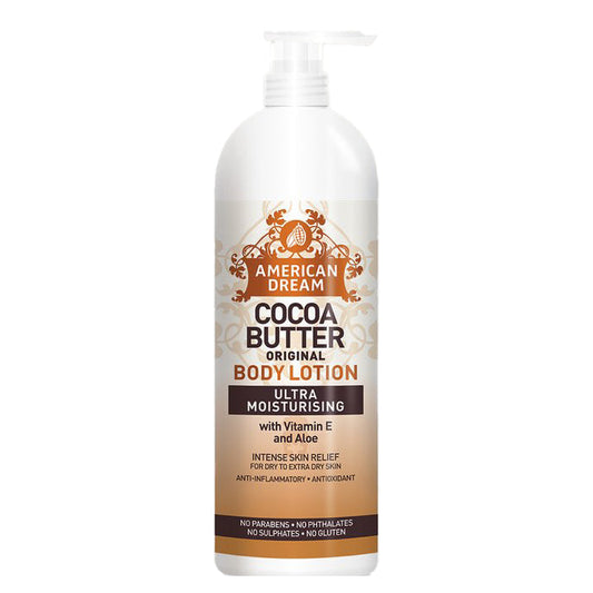 American Dream Cocoa Butter Lotion 25oz – Ultra-Moisturising Daily Body Lotion with Vitamin E
