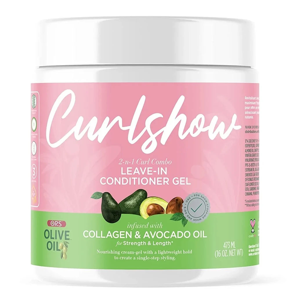 ORS Olive Oil Curlshow Leave-In Conditioner Gel 16 oz | Strength & Shine