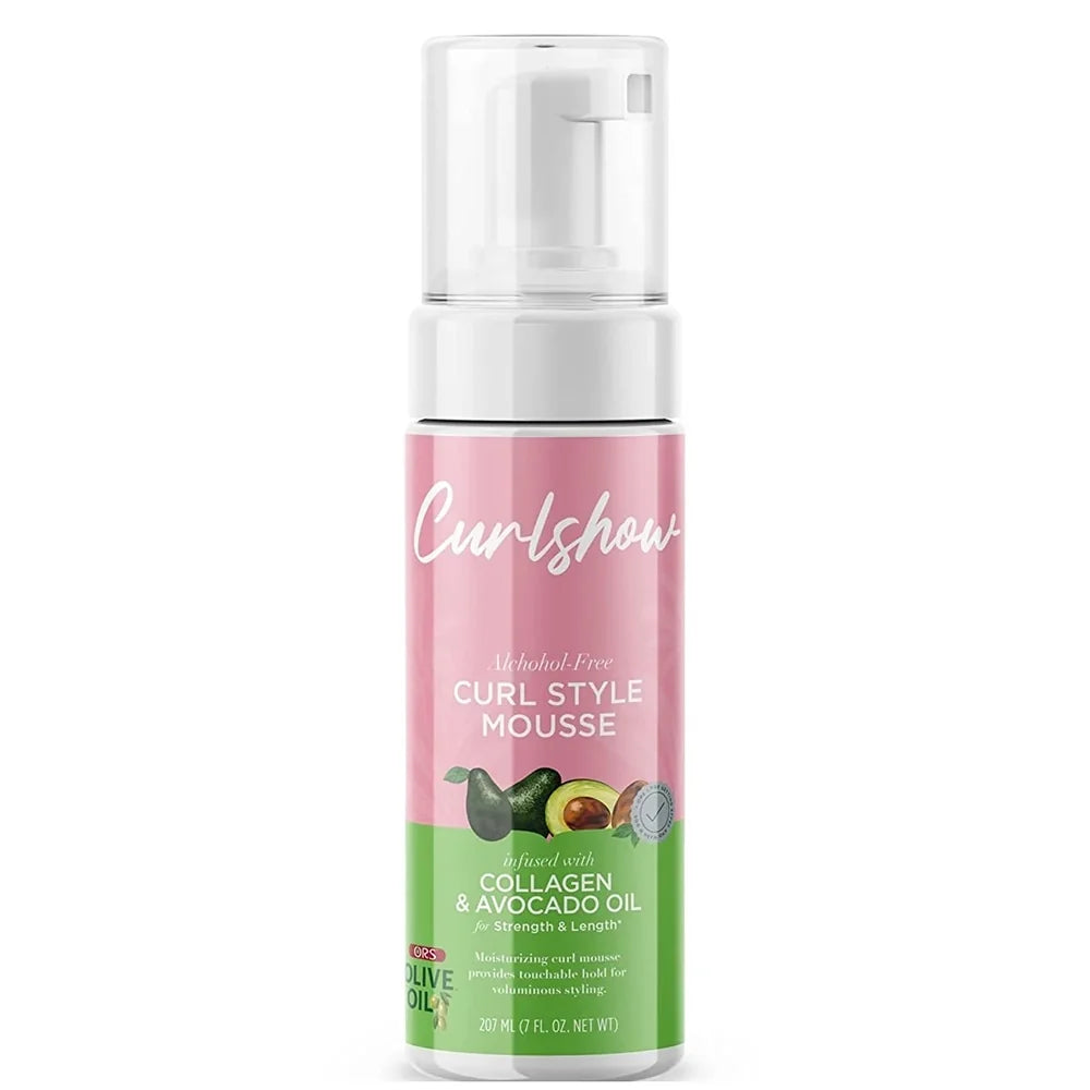 ORS Olive Oil Curlshow Curl Style Mousse 7 oz | Volume & Touchable Hold