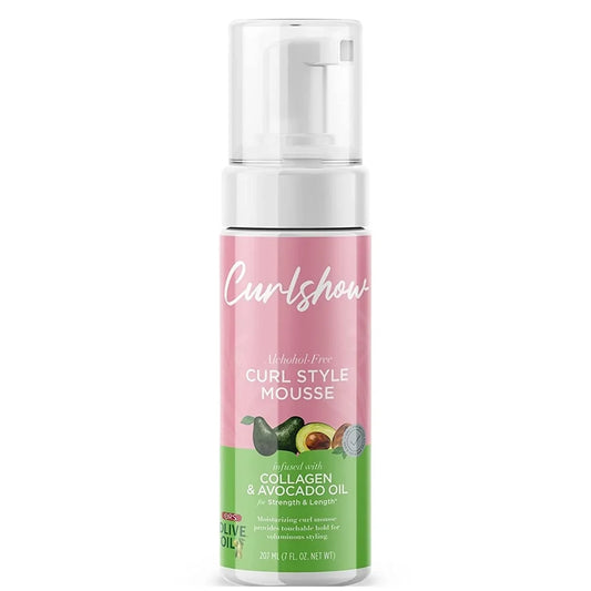 ORS Olive Oil Curlshow Curl Style Mousse 7 oz | Volume & Touchable Hold