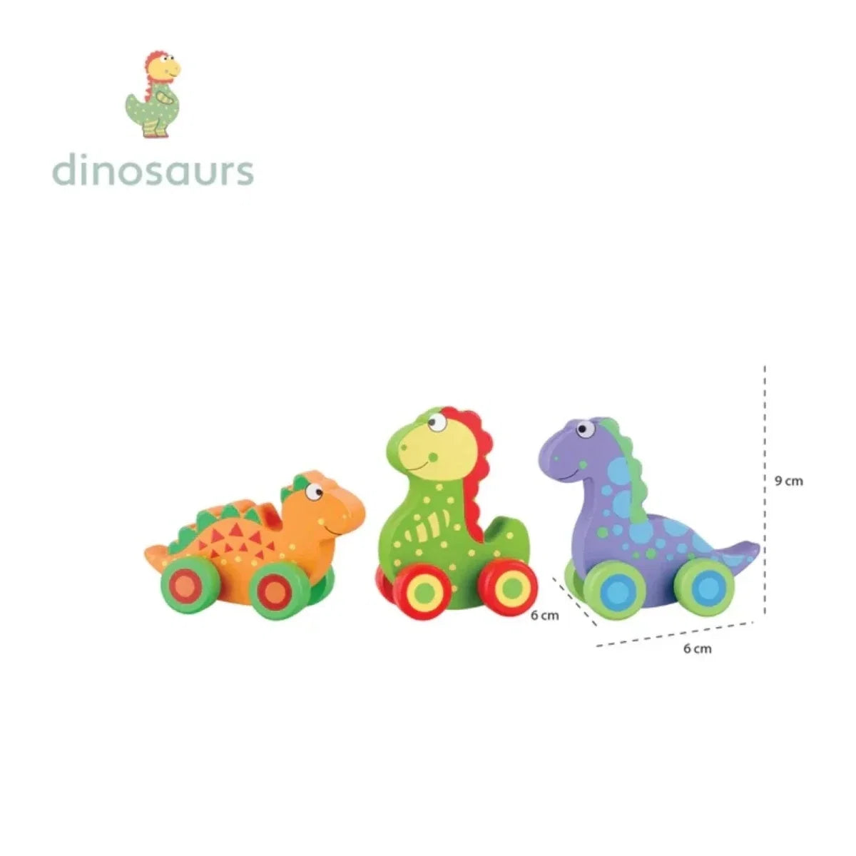 Orange Tree Toys First Dinosaurs Wheelies