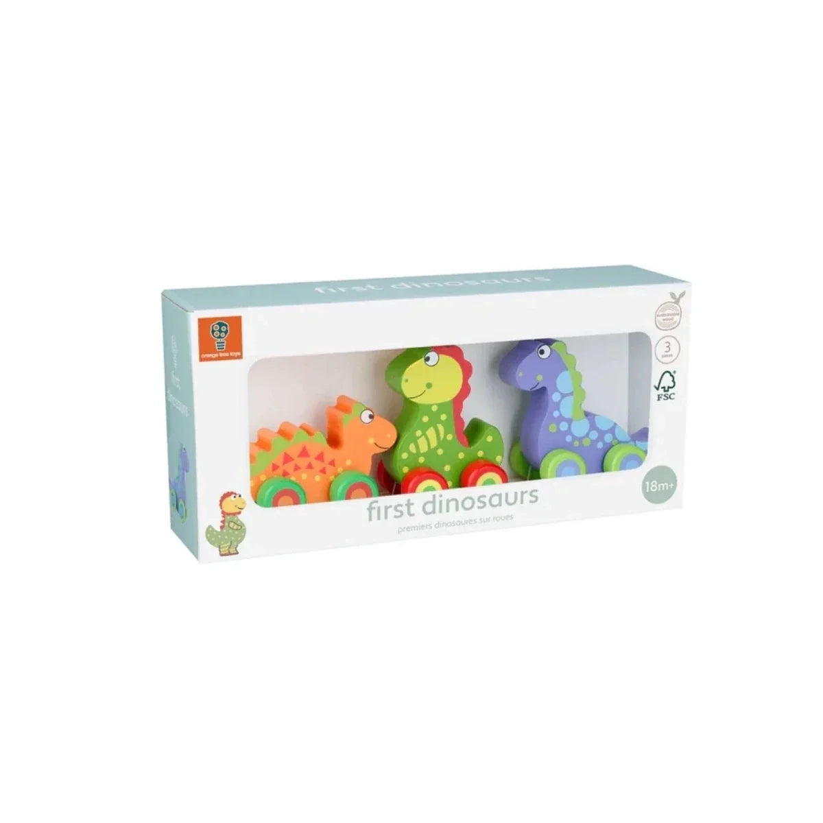 Orange Tree Toys First Dinosaurs Wheelies