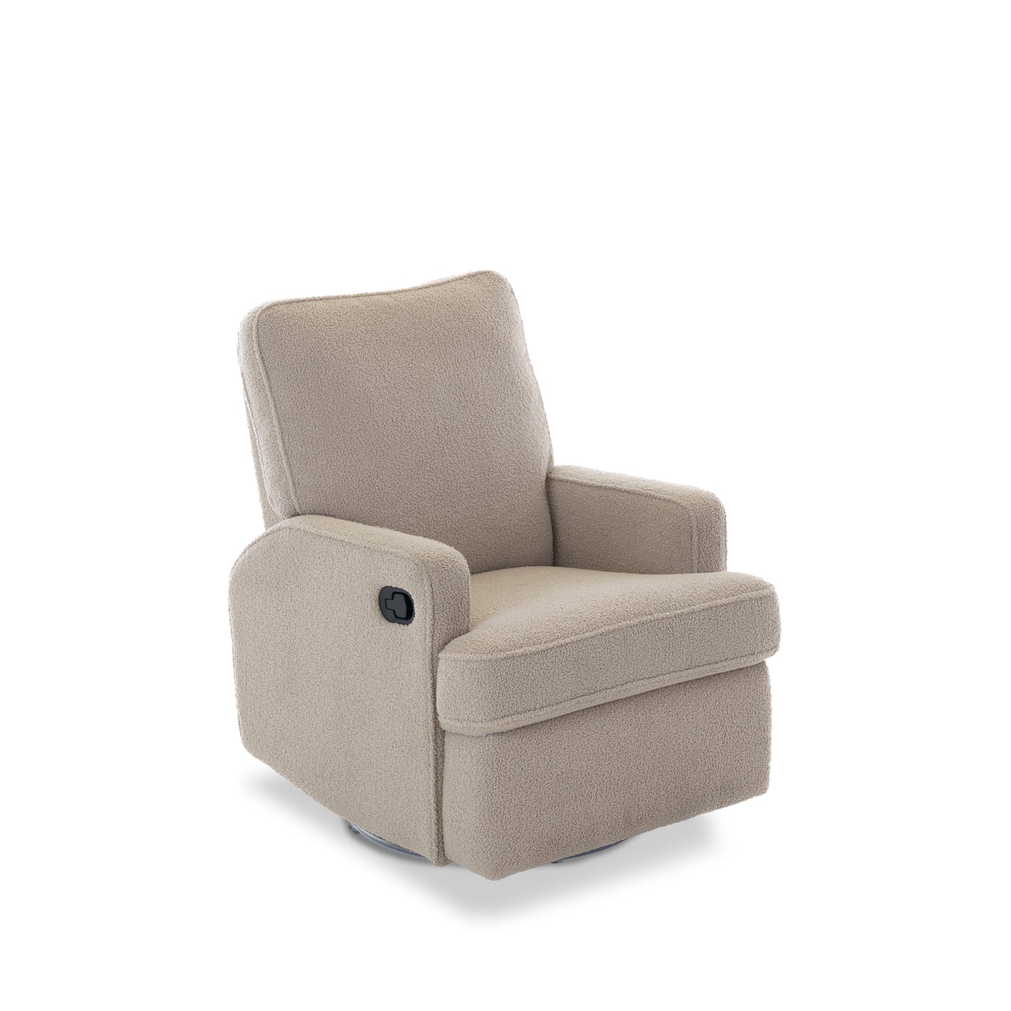 Madison Swivel Glider Recliner Nursing Chair – Teddy Truffle | 360° Swivel Reclining Nursery Chair