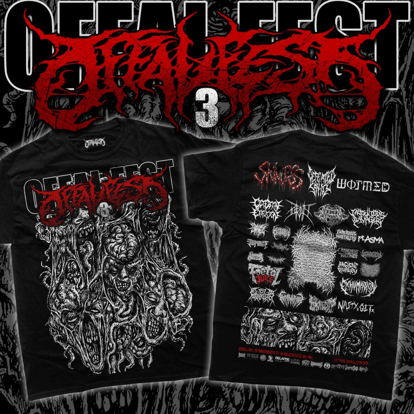 Offal Fest 2025 Lineup T-Shirt