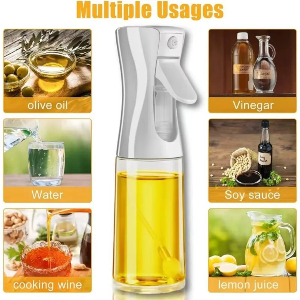 Oil Spray for Cooking - Reusable Olive Oil Dispenser Bottle Mist Sprayer Accessory for Kitchen
