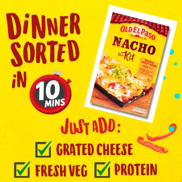 Old El Paso Original Cheesy Baked Nacho Kit 505g (Case of 7)