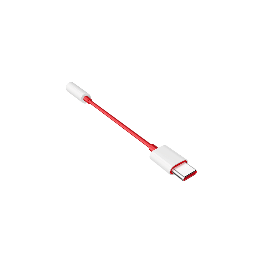 Official OnePlus D602 USB-C to 3.5mm Adapter - Red (For OnePlus only)