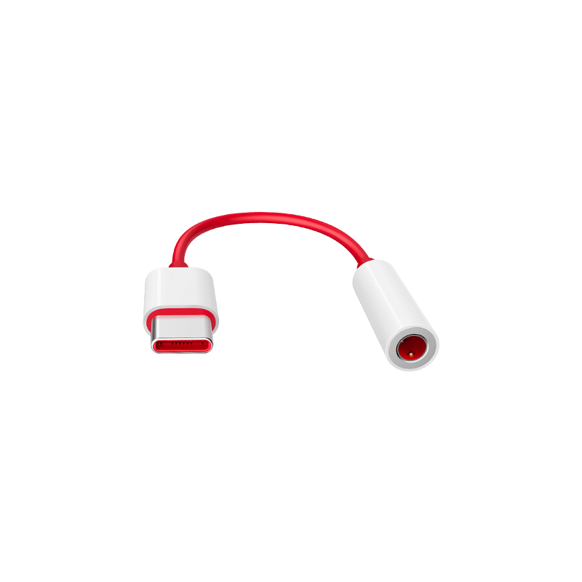 Official OnePlus D602 USB-C to 3.5mm Adapter - Red (For OnePlus only)