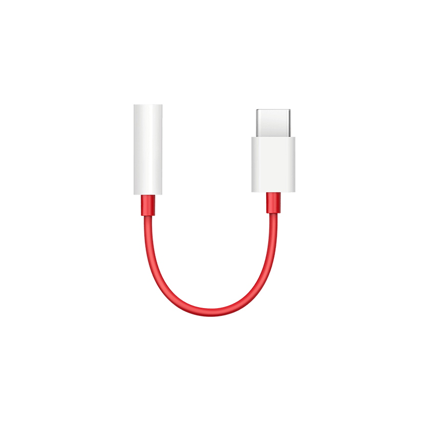 Official OnePlus D602 USB-C to 3.5mm Adapter - Red (For OnePlus only)