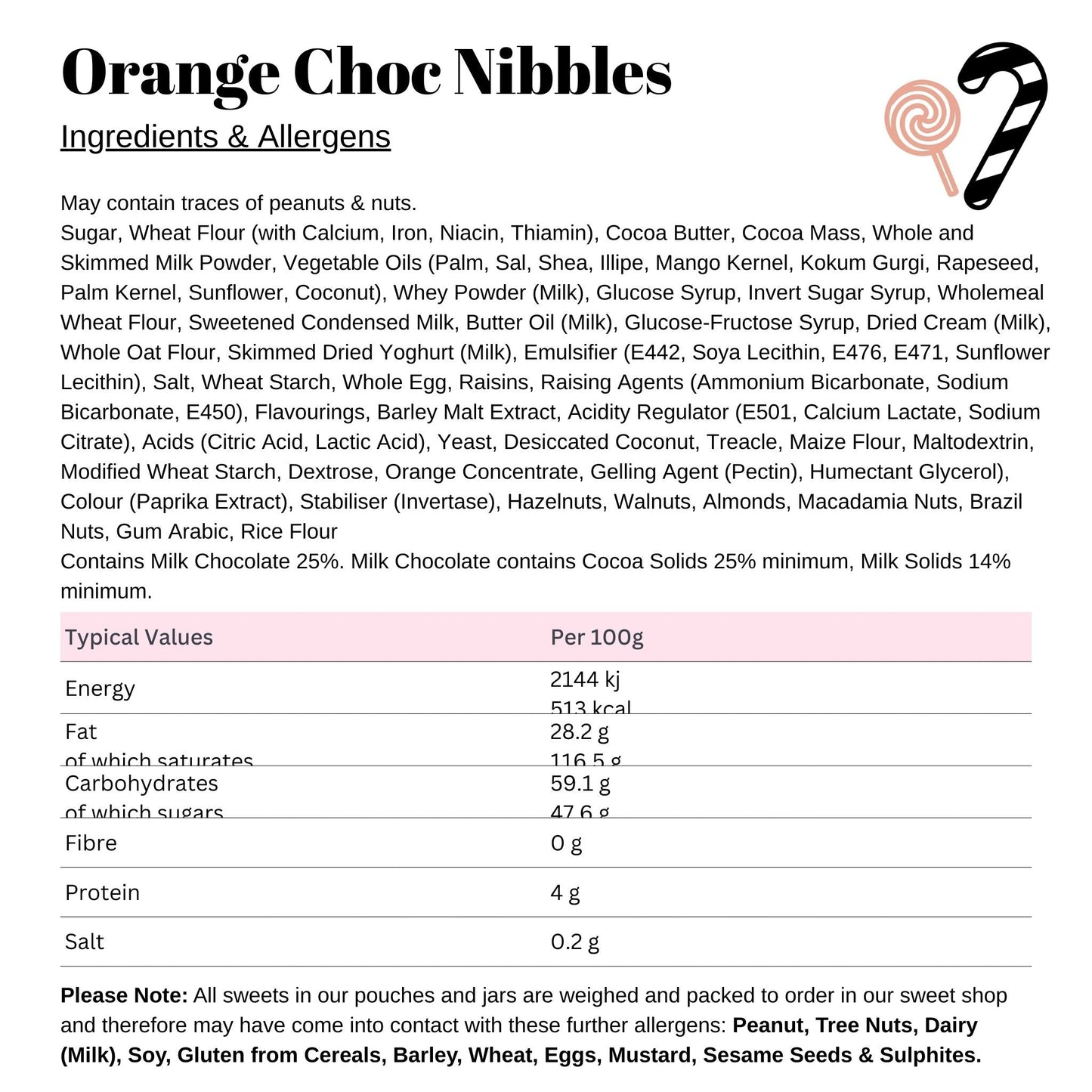 Orange Choc Nibbles