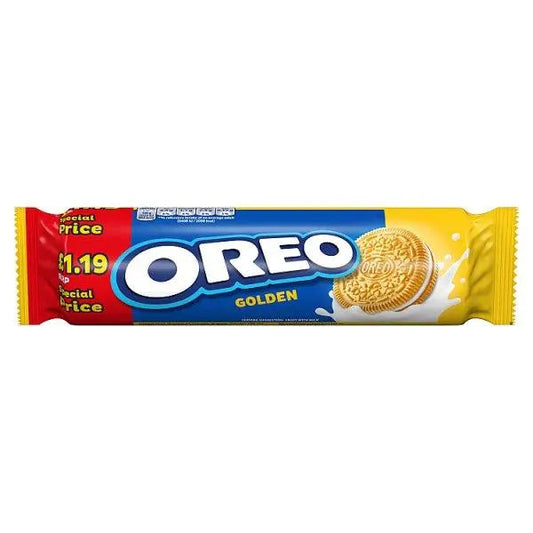 Oreo Golden Sandwich Biscuits 154g (Case of 16)