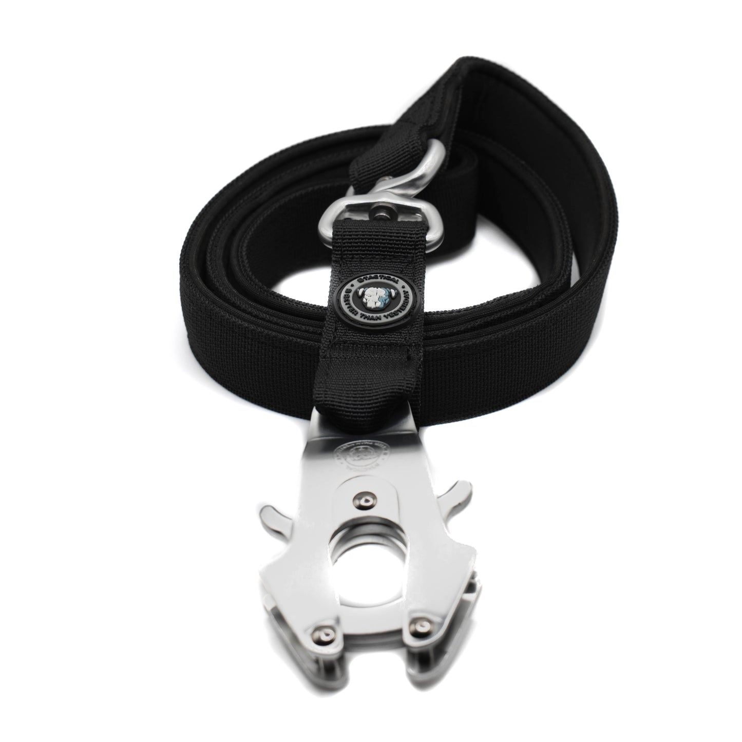 BTactical™ Nylon Frog Clip Dog Lead |  Extra-Strong Anti Tangle - Midnight Black