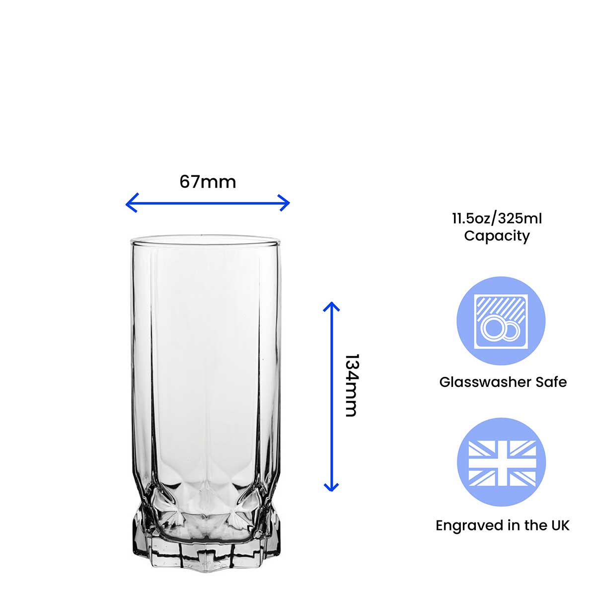 Personalised Engraved Vodka Future Hiball with 'Name's Vodka Glass and Mixer' Design