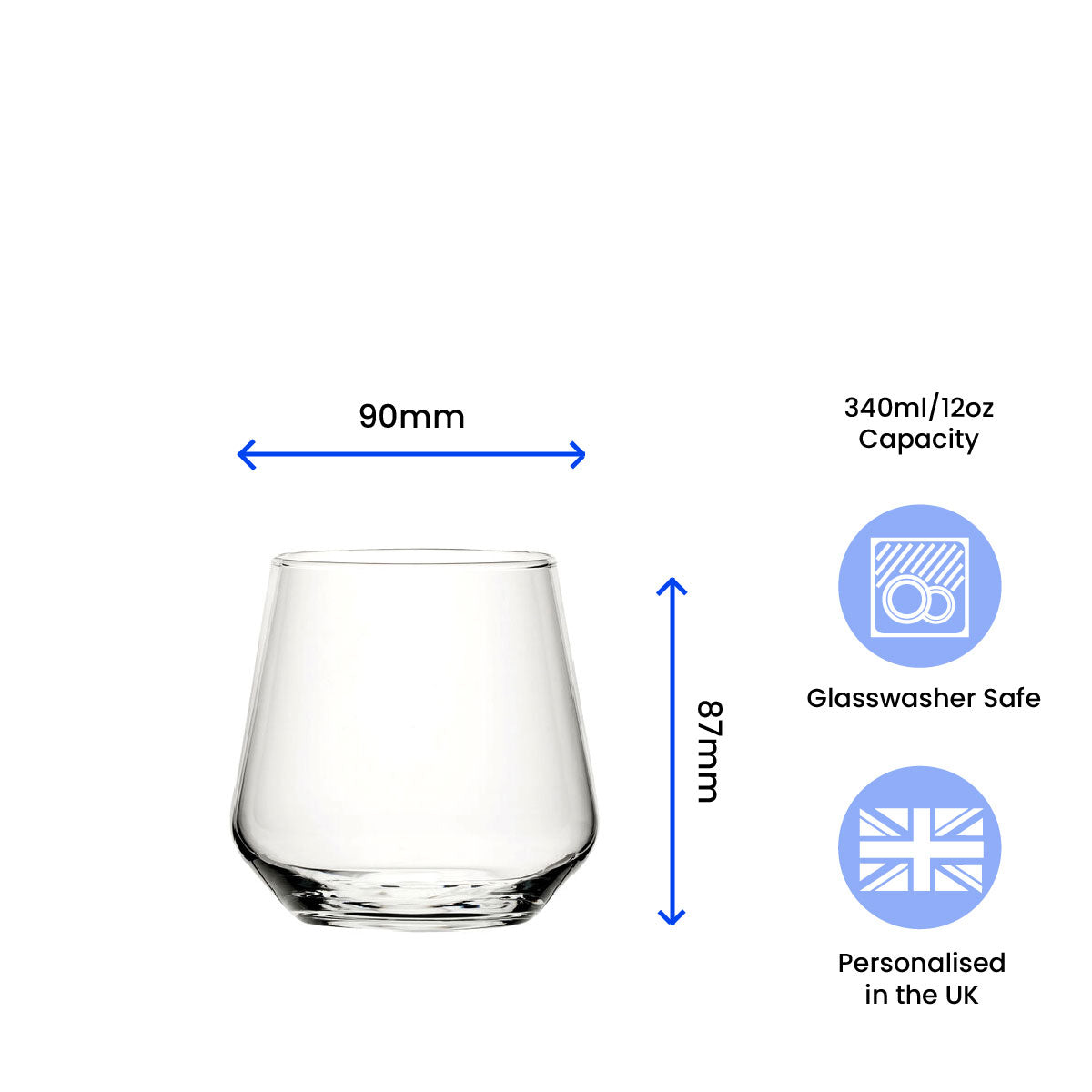 Personalisd Engraved Whisky Glass Tumblers With Gift Box