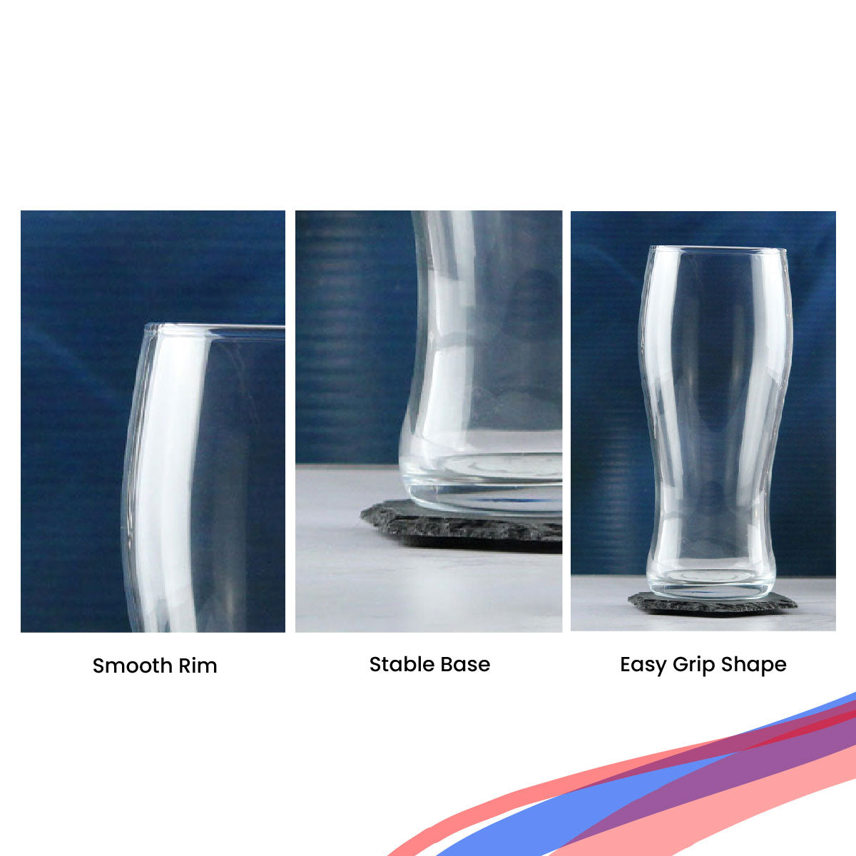 Engraved Beer Glasses and Tankards with Personalised Reverse Message and Design