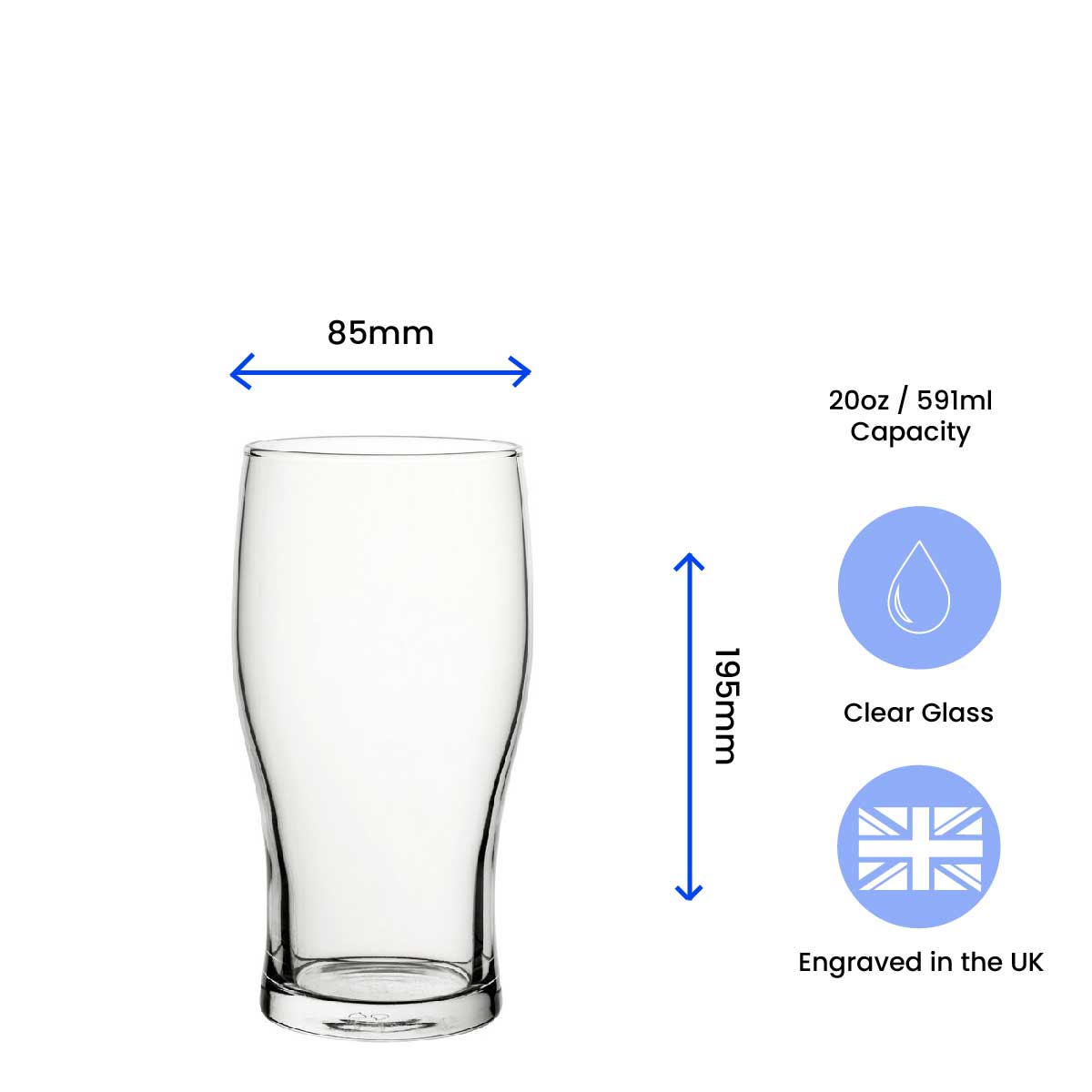 Fill This Up Or F*Ck Off - Engraved Novelty Tulip Pint Glass