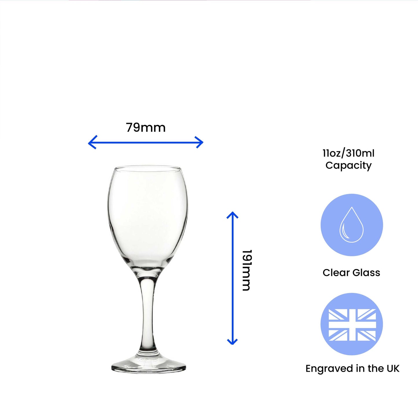 Engraved Wine Glass with Slainte Celtic Design, Add a Personalised Message to the Reverse