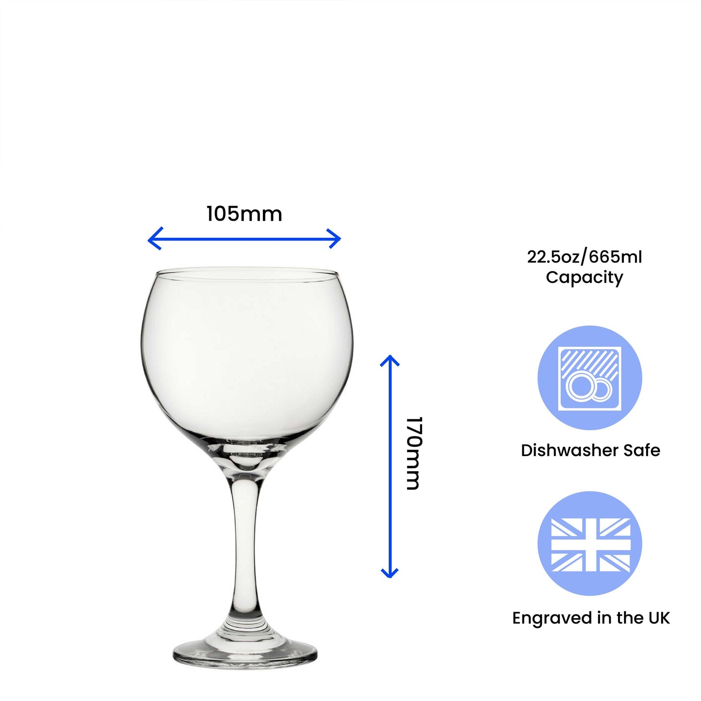Budgie Papa - Engraved Novelty Gin Balloon Cocktail Glass