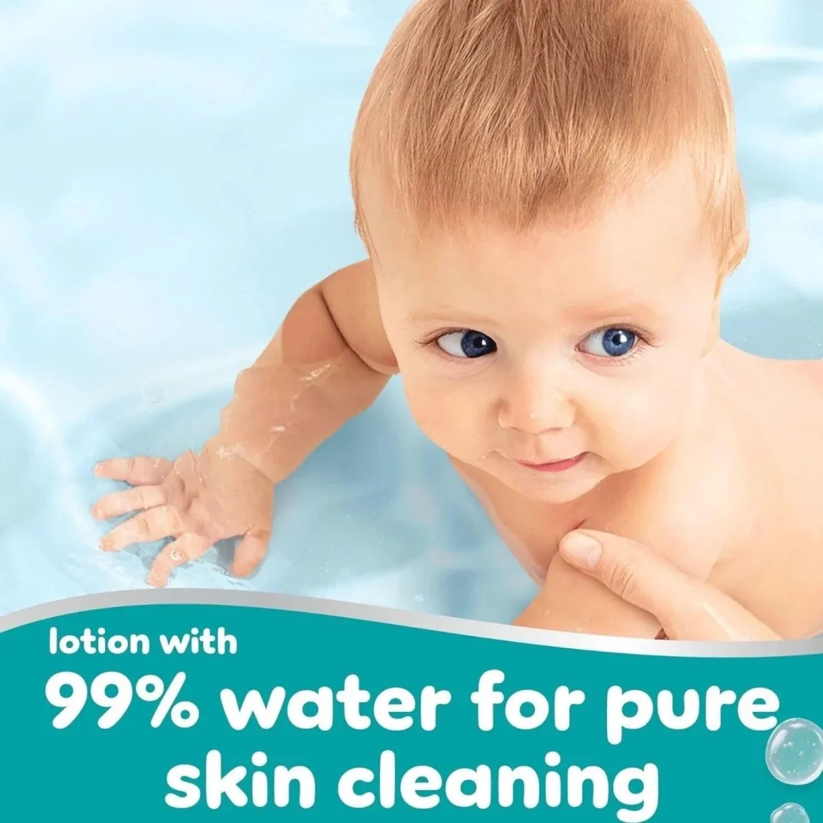 Pampers 99% Water Plastic Free Baby Wipes 9x60 pcs