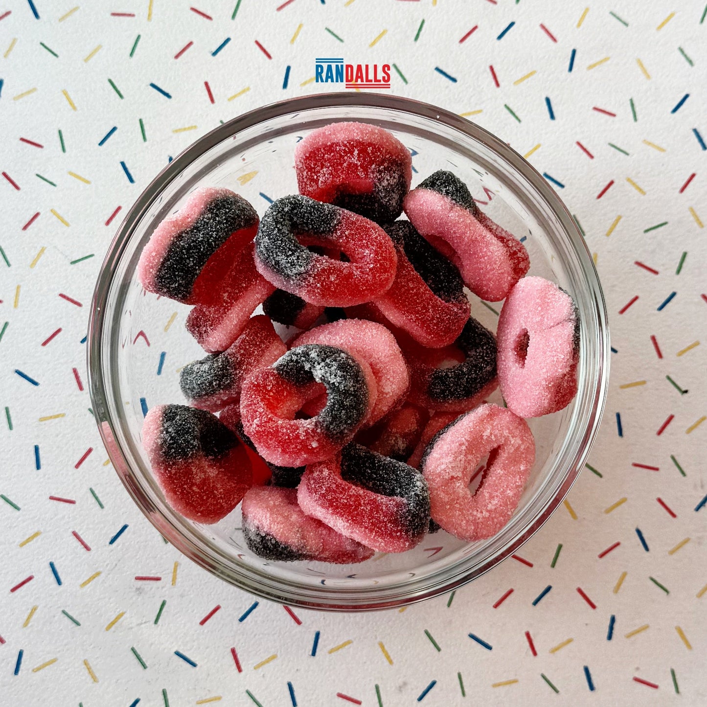 PARK LANE SOUR BLACKCURRANT RINGS - 100g
