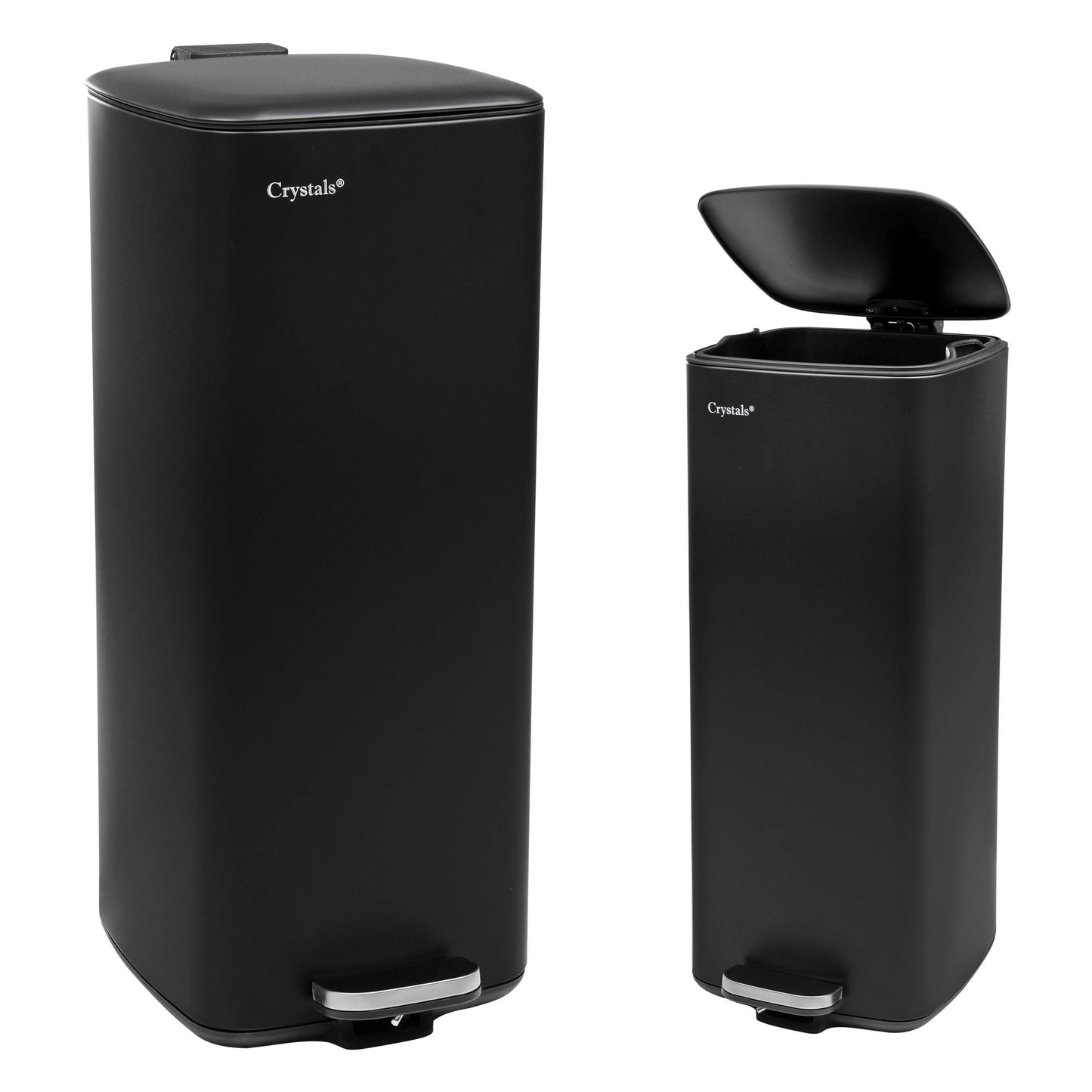 30L Square Pedal Bin with Soft-Close Lid