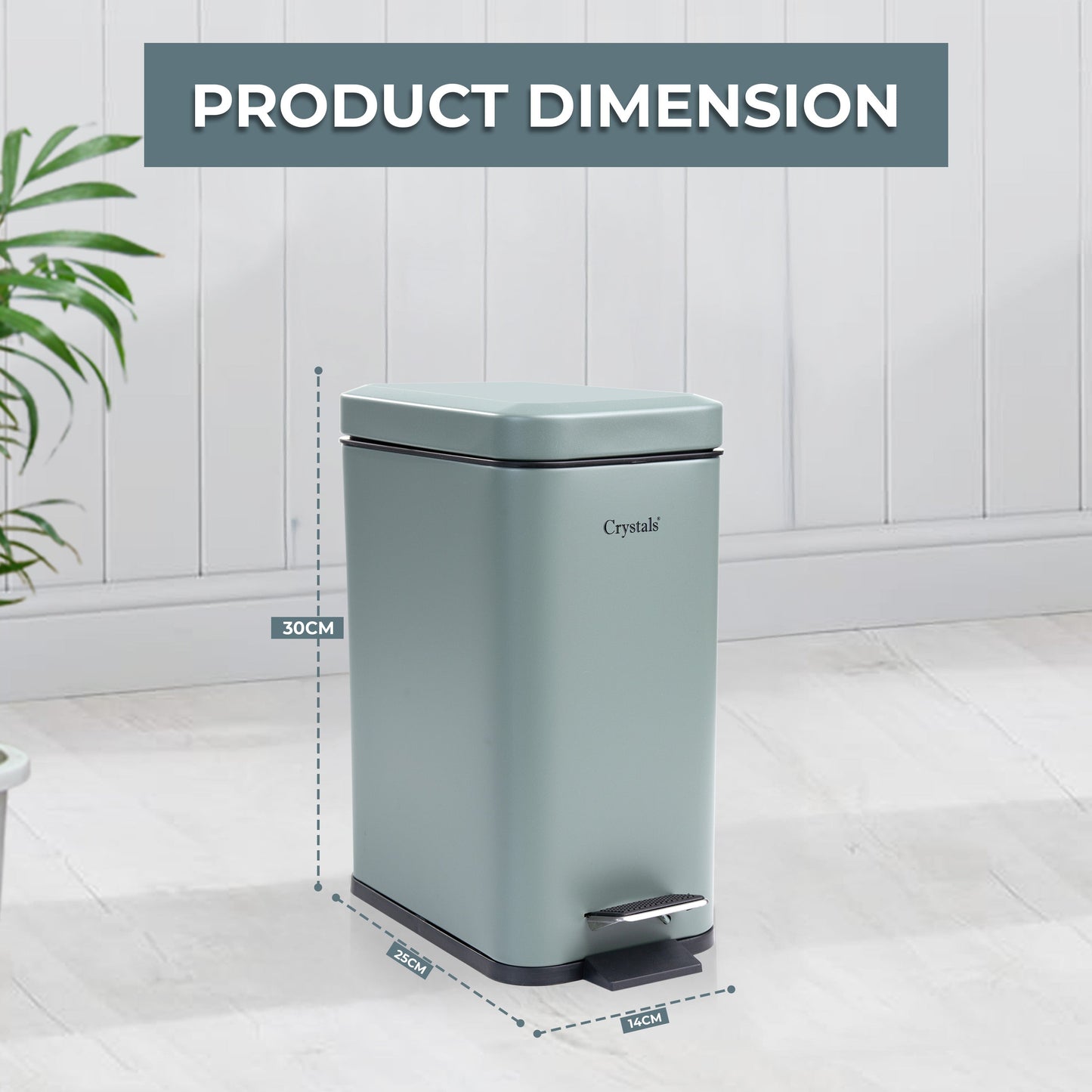 3L Soft Closed Pedal Bin