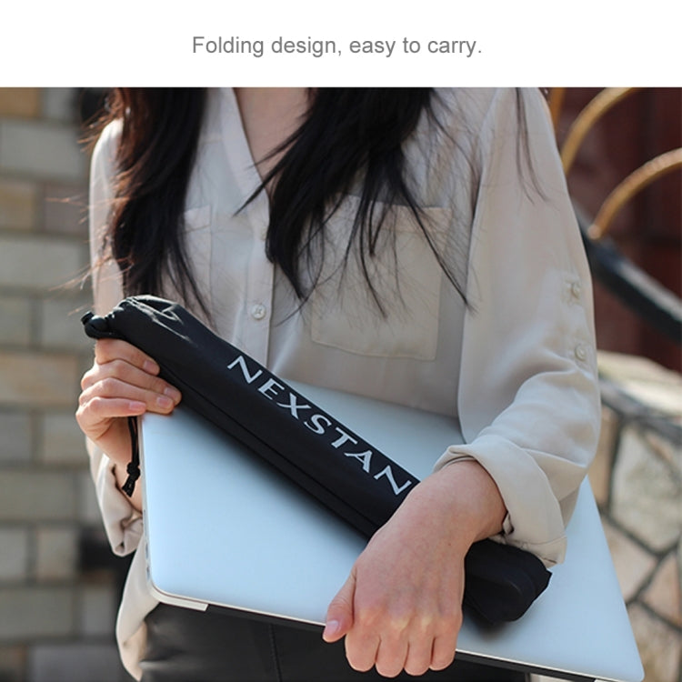 NEXSTAND Portable Adjustable Foldable Desk Holder Stand for Laptop / Notebook, Suitable for: More than 11.6 inch(Black)