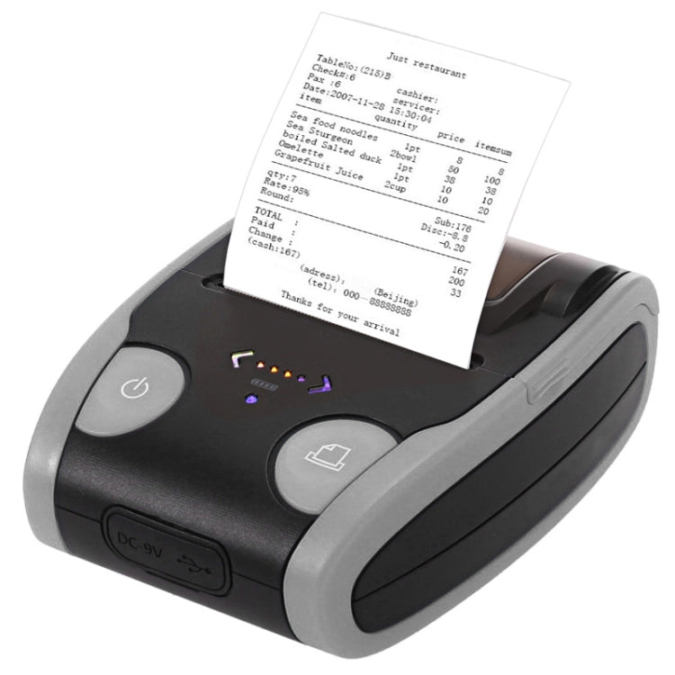 QS-5806 Portable 58mm Bluetooth POS Receipt Thermal Printer, QS-5806-H, QS-5806-E