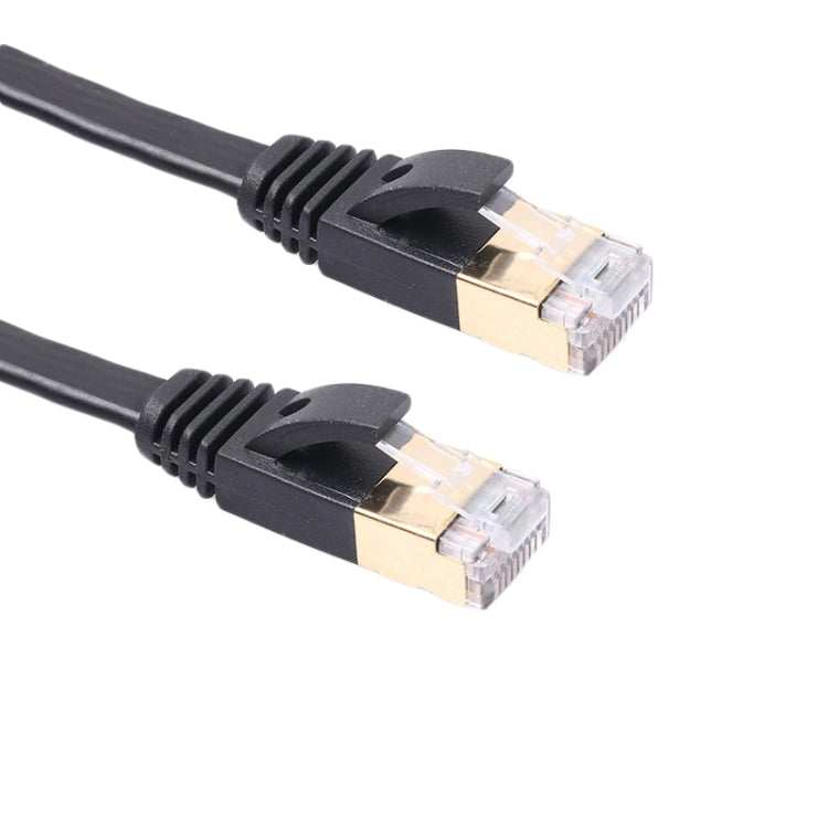10m CAT7 10 Gigabit Ethernet Ultra Flat Patch Cable for Modem Router LAN Network - Built with Shielded RJ45 Connectors, Length: 10m