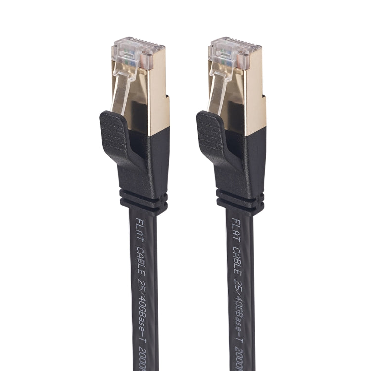CAT8-2 Double Shielded CAT8 Flat Network LAN Cable, Length: 1m, 1m