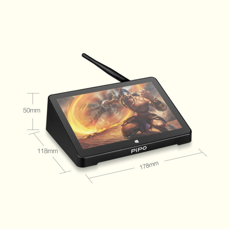 PiPo X8 Pro TV Box Style Mini PC, 4GB + 64GB, 7 inch Windows 10, Intel Celeron J4105 Quad Core, US/EU Plug, X8 Pro