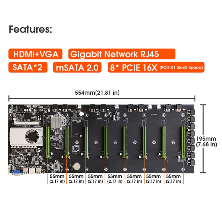 BTC-D37 Professional Mining Motherboard