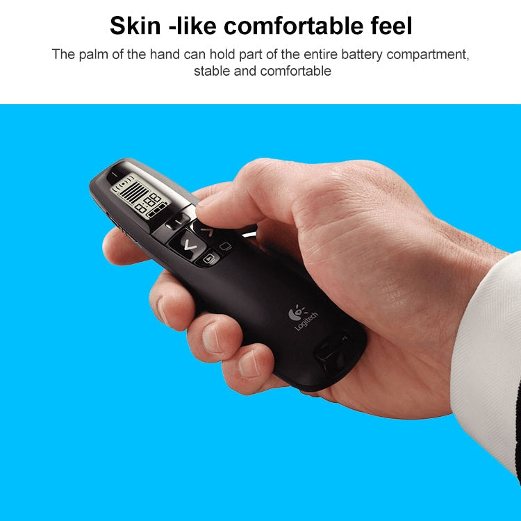 Logitech R800 2.4Ghz USB Wireless Presenter PPT Remote Control Flip Pen, R800