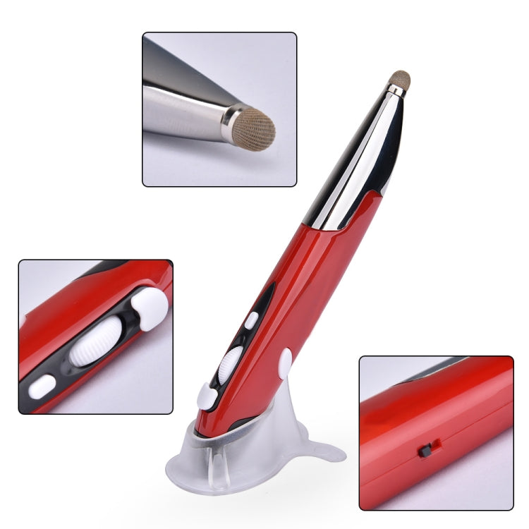 PR-06 4-keys Smart Wireless Optical Mouse with Stylus Pen Function, Red, Grey, Blue